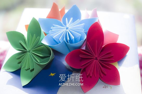 折纸樱花的方法图解- www.aizhezhi.com