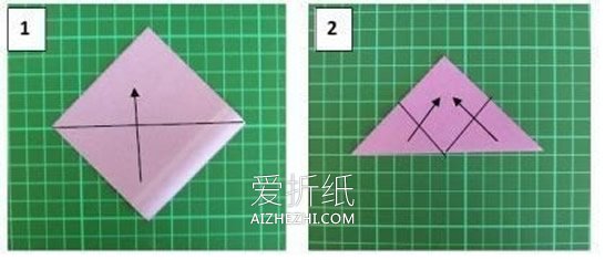 折纸樱花的方法图解- www.aizhezhi.com