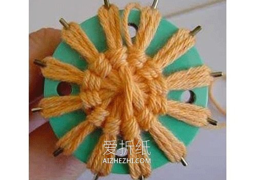 毛线花的制作方法图解- www.aizhezhi.com