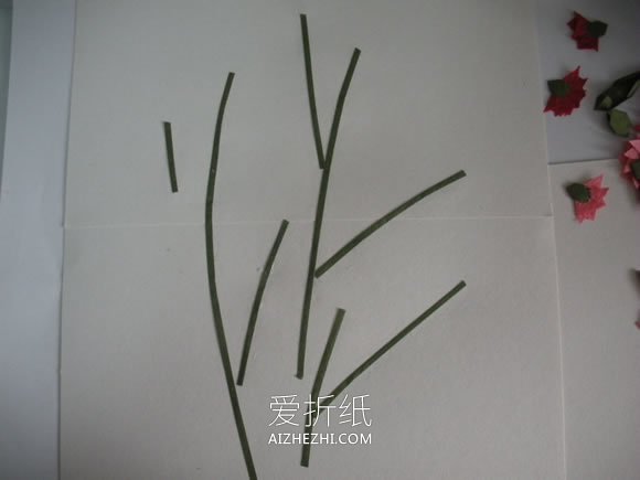 折纸康乃馨制作母亲节贴画的方法- www.aizhezhi.com