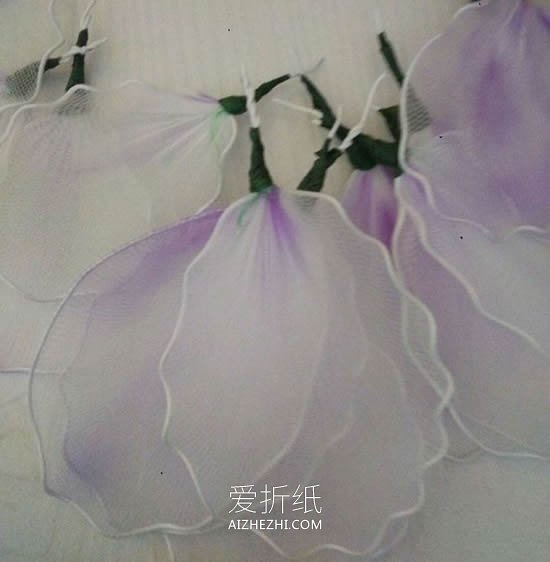 牡丹丝网花制作教程- www.aizhezhi.com