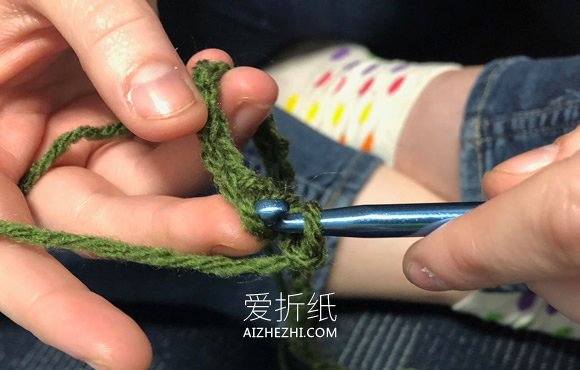 双钩针编织围巾教程- www.aizhezhi.com
