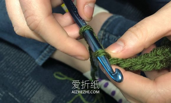 双钩针编织围巾教程- www.aizhezhi.com