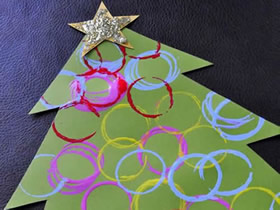 简单用卡纸做圣诞树的方法