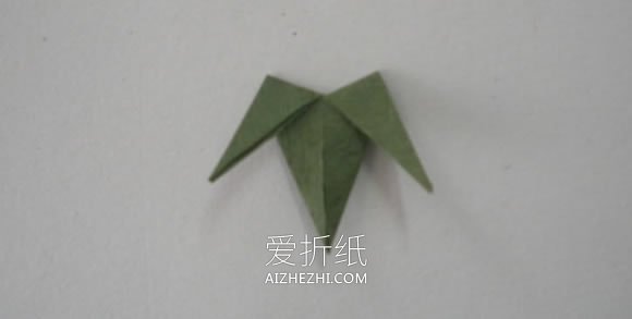 折纸竹子制作漂亮贴画的方法图解- www.aizhezhi.com