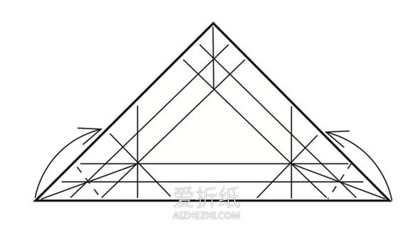 折纸三角形纸盒图解- www.aizhezhi.com