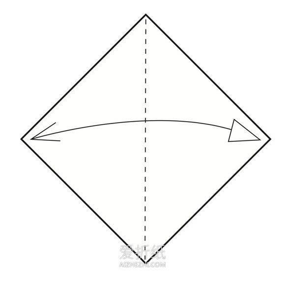折纸三角形纸盒图解- www.aizhezhi.com