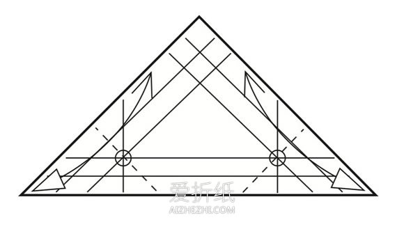 折纸三角形纸盒图解- www.aizhezhi.com