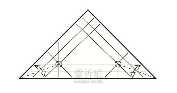 折纸三角形纸盒图解- www.aizhezhi.com