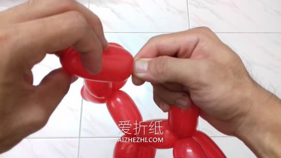 气球造型狗的教程图解- www.aizhezhi.com