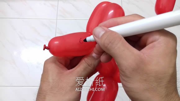 气球造型狗的教程图解- www.aizhezhi.com