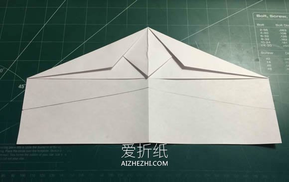 折纸隐形战斗机的方法图解- www.aizhezhi.com