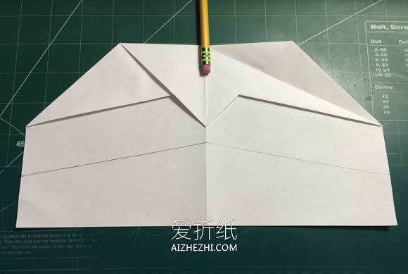 折纸隐形战斗机的方法图解- www.aizhezhi.com