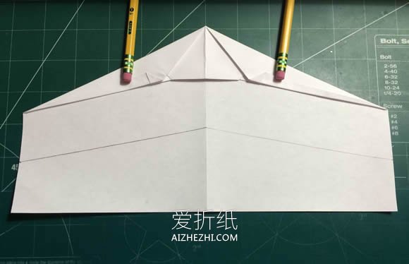 折纸隐形战斗机的方法图解- www.aizhezhi.com