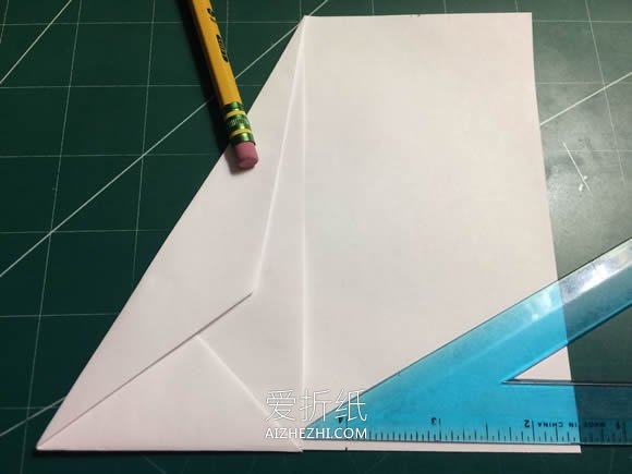 折纸隐形战斗机的方法图解- www.aizhezhi.com