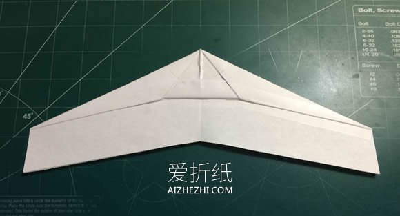 折纸隐形战斗机的方法图解- www.aizhezhi.com