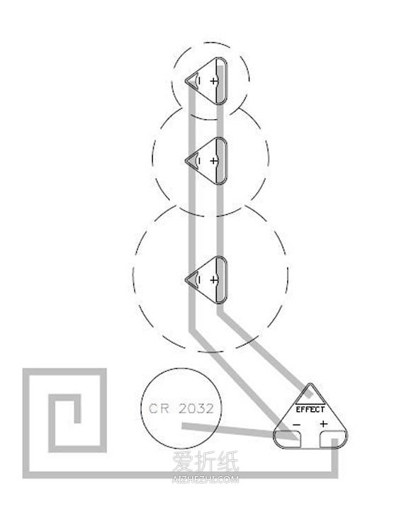 发光雪人贺卡手工制作教程- www.aizhezhi.com