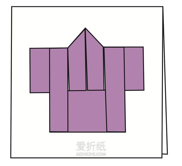 折纸制作和服卡片的方法图解- www.aizhezhi.com
