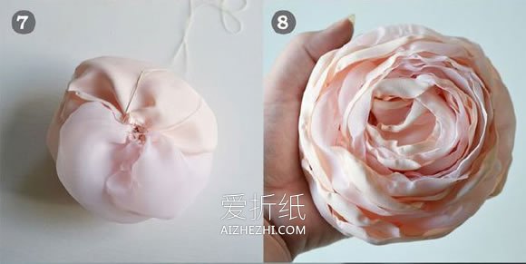 绸缎花制作方法图解- www.aizhezhi.com