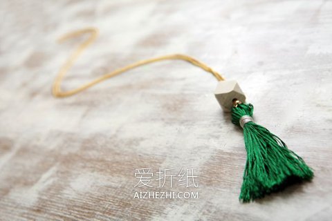 自制流苏耳环和毛衣挂坠的方法图解- www.aizhezhi.com