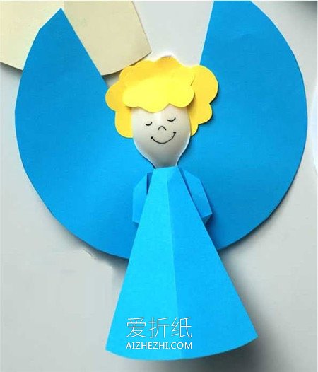 儿童简单手工制作圣诞天使的方法- www.aizhezhi.com