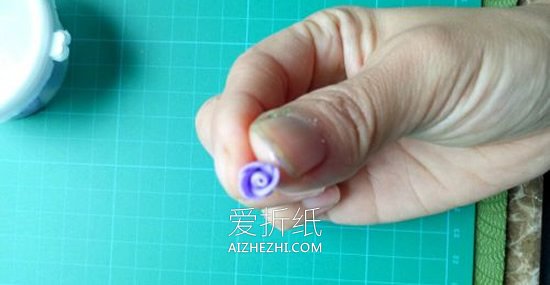 超轻粘土玫瑰花的制作方法- www.aizhezhi.com