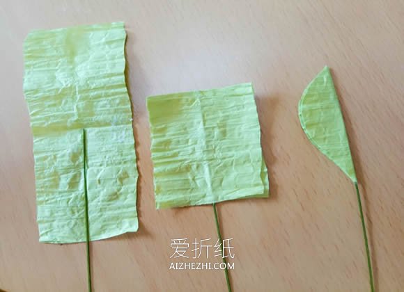 用皱纹纸做含笑花的方法- www.aizhezhi.com