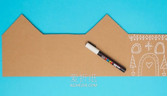 自制姜饼屋纸巾盒的方法- www.aizhezhi.com