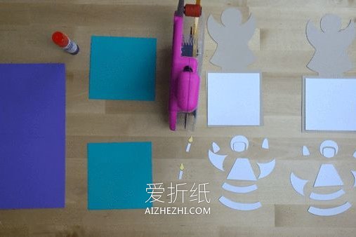 圣诞节弹出天使贺卡的制作方法- www.aizhezhi.com