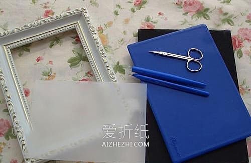 用硫酸纸制作漂亮装饰画的方法- www.aizhezhi.com