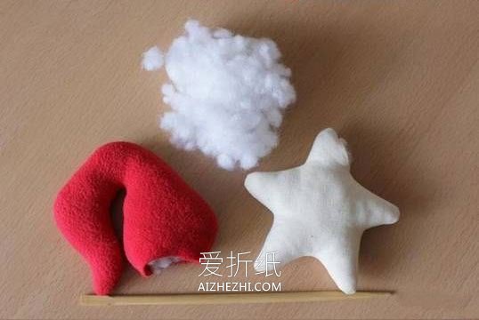 布艺圣诞星玩偶的制作方法- www.aizhezhi.com