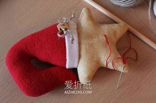 布艺圣诞星玩偶的制作方法- www.aizhezhi.com