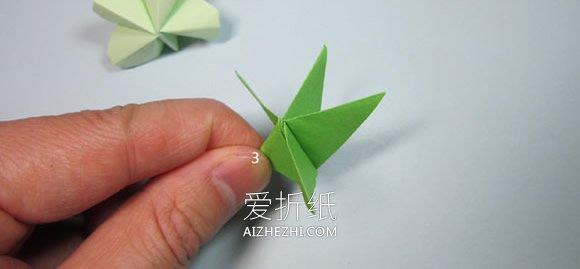 简单四叶草折纸教程- www.aizhezhi.com