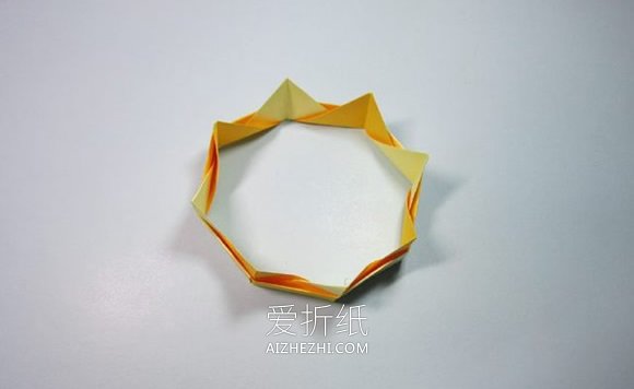 简单的皇冠折纸教程图解- www.aizhezhi.com