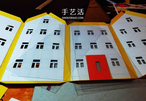 卡纸手工制作圣诞节房屋模型装饰- www.aizhezhi.com