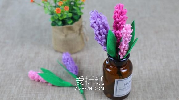 简单用不织布做风信子花的方法- www.aizhezhi.com