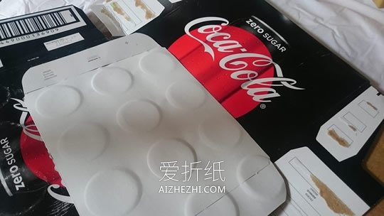 用零度可乐的包装盒制作礼品标签- www.aizhezhi.com