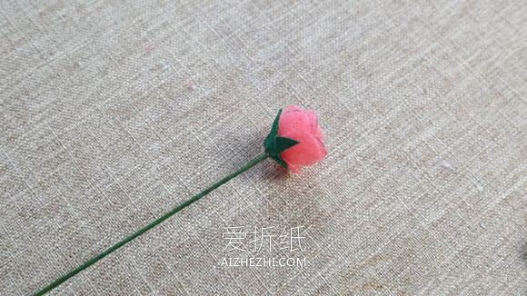 泡沫纸玫瑰花的手工制作方法- www.aizhezhi.com