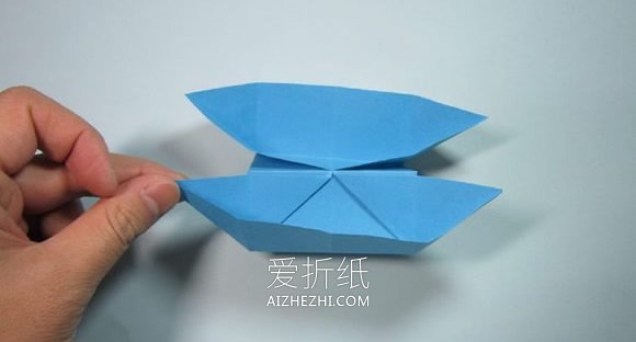 简单双体船折纸方法图解- www.aizhezhi.com