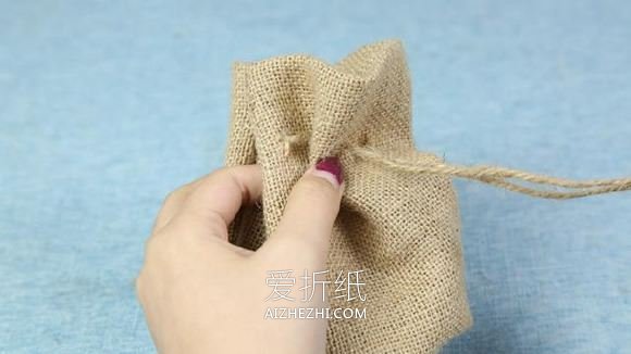 用麻布做森系花盆套的方法- www.aizhezhi.com