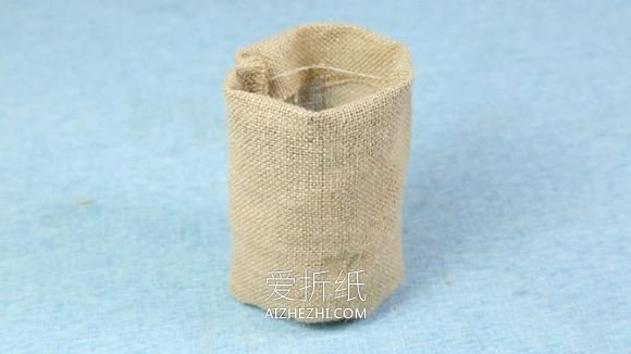 用麻布做森系花盆套的方法- www.aizhezhi.com