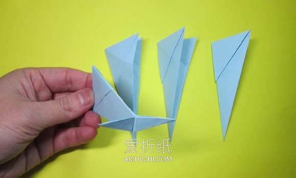 简单组合式战斗机的折纸方法- www.aizhezhi.com