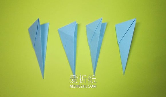 简单组合式战斗机的折纸方法- www.aizhezhi.com