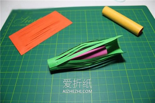 简单用卡纸制作新年灯笼的方法- www.aizhezhi.com