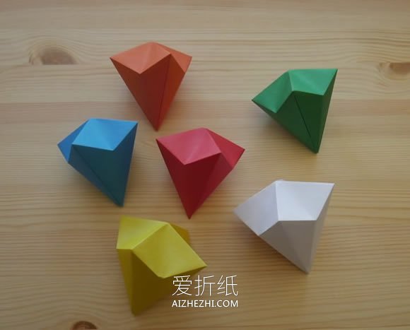 [视频]简单立体钻石的折法- www.aizhezhi.com