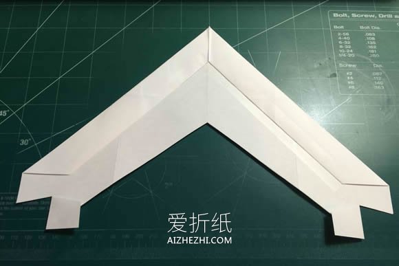 隐形巡逻飞机的折纸方法图解- www.aizhezhi.com