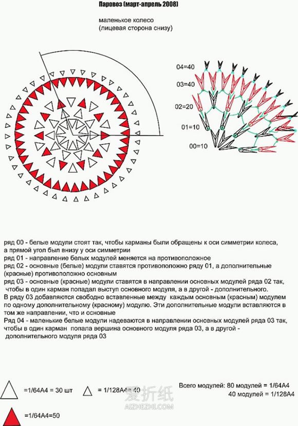 超难的三角插火车模型制作详细步骤图解- www.aizhezhi.com