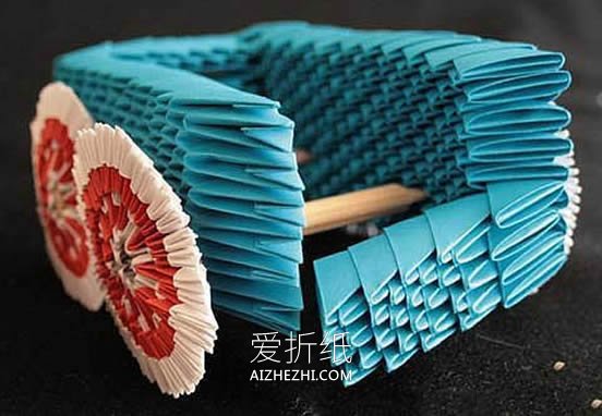 超难的三角插火车模型制作详细步骤图解- www.aizhezhi.com