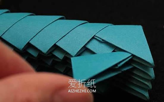 超难的三角插火车模型制作详细步骤图解- www.aizhezhi.com