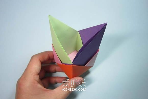 折纸笔筒和长方体包装盒的方法- www.aizhezhi.com